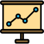 Line chart icon 64x64