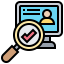 Online recruitment icon 64x64