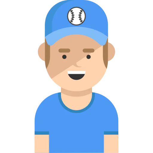 Baseball player icon