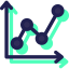 Line chart icon 64x64