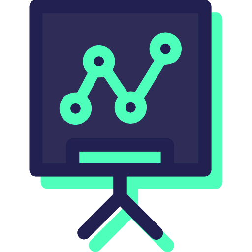 Line chart icon