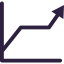 Line chart icon 64x64