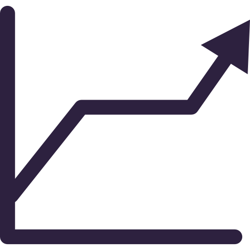 Line chart icon
