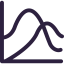 Line chart icon 64x64