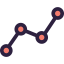 Line chart icon 64x64