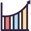 Bar chart icon 64x64