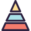Pyramid chart icon 64x64