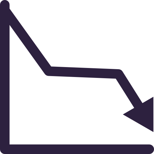 Line chart icon