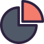 Pie chart icon 64x64