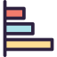 Bar chart icon 64x64