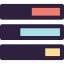 Bar chart icon 64x64