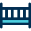 Baby crib icon 64x64
