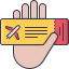 Boarding pass icon 64x64