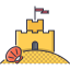 Sand castle icon 64x64