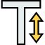 Text height biểu tượng 64x64