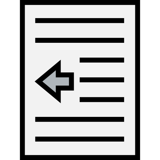 Outdent Symbol