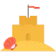 Sand castle icon 64x64
