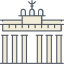 Brandenburg gate icon 64x64