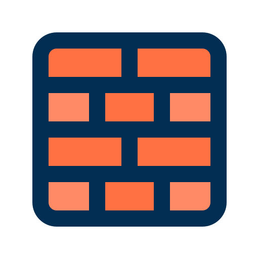 Brick wall icon