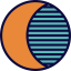 Half moon icon 64x64