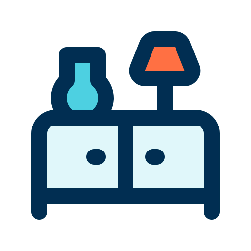 Bedside table icon