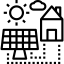 Solar panels icon 64x64