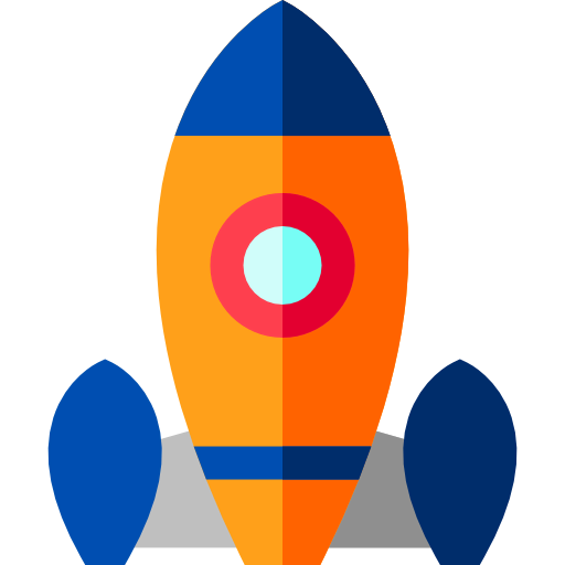 Rocket launch icon