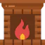 Fireplace icon 64x64