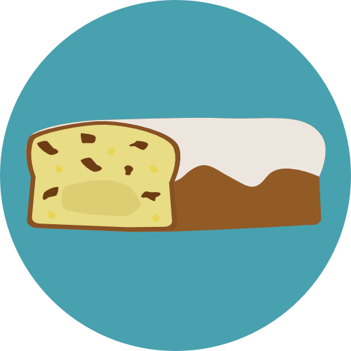Sponge cake icon