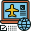 Plane ticket icon 64x64