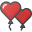Heart balloon icon 64x64