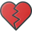 Broken heart icon 64x64