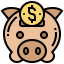 Piggy bank icon 64x64