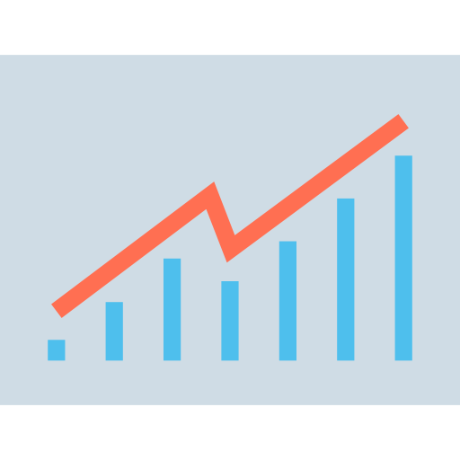 Line chart icon