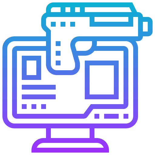 Online robbery icon