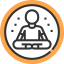 Lotus position icon 64x64
