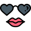 Heart glasses icon 64x64