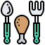 Chicken leg icon 64x64