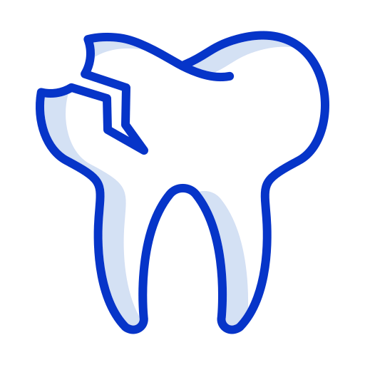 Broken tooth icon