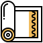 Yoga mat icon 64x64