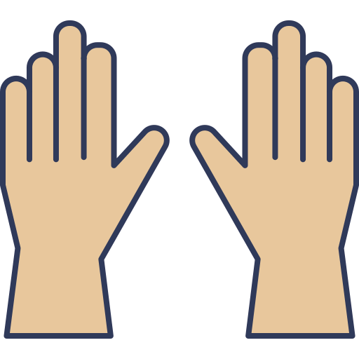 Hand gloves icon