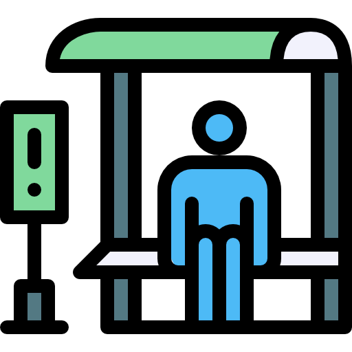 Bus stop icon