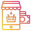 Online shopping icon 64x64