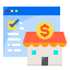 Online shopping icon 64x64