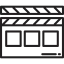 Clapperboard icon 64x64