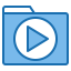 Video folder biểu tượng 64x64