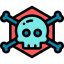Skull and bones icon 64x64
