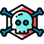 Skull and bones icon 64x64