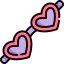 Heart glasses icon 64x64