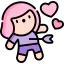 Hit by cupid icon 64x64